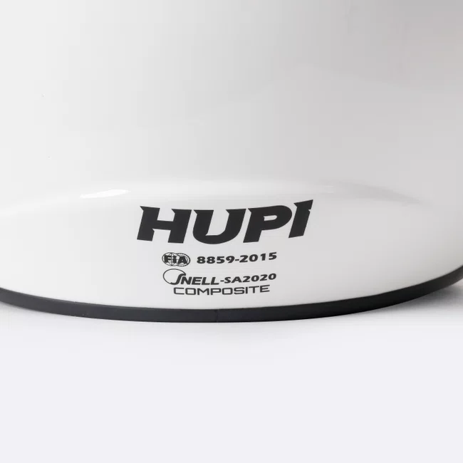 Capacete HUPI Automobilismo Evo Mid Air Branco Selo FIA
