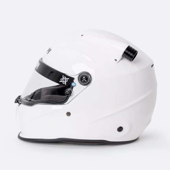 Capacete HUPI Automobilismo Evo Mid Air Branco Selo FIA