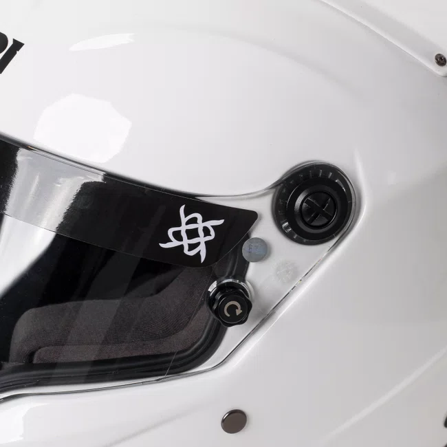Capacete HUPI Automobilismo Evo Mid Air Branco Selo FIA
