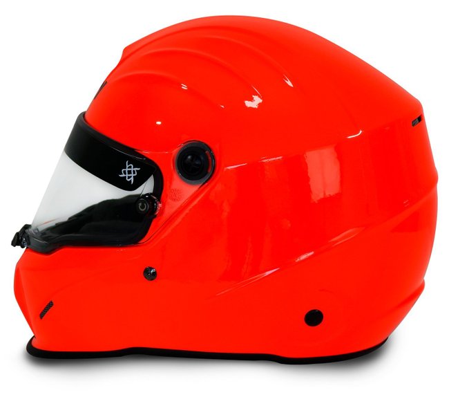 Capacete HUPI Automobilismo Evo Composite Laranja Neon