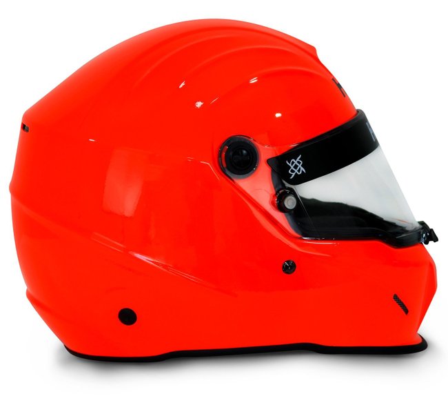 Capacete HUPI Automobilismo Evo Composite Laranja Selo FIA