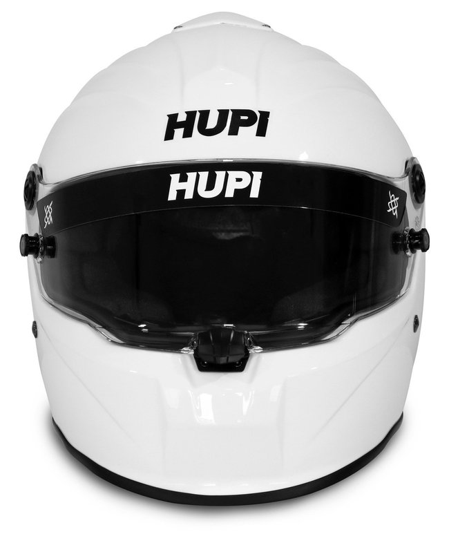 Capacete HUPI Automobilismo Evo Composite Top Air Branco