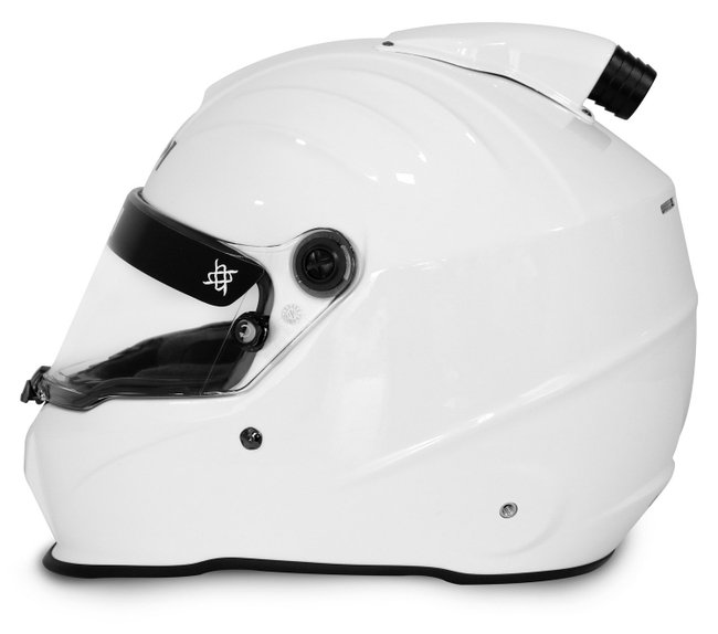 Capacete HUPI Automobilismo Evo Composite Top Air Branco