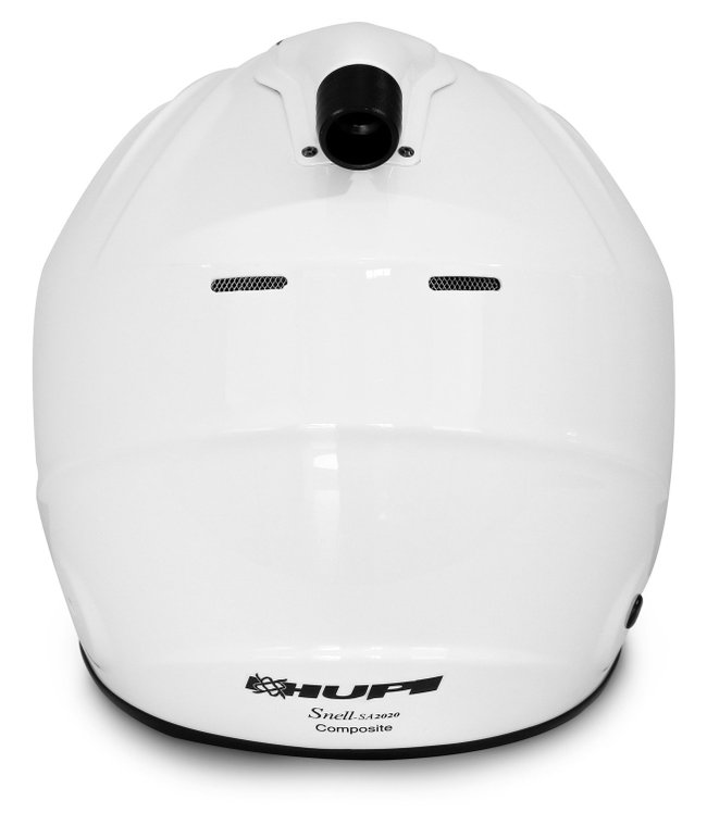 Capacete HUPI Automobilismo Evo Composite Top Air Branco Selo FIA