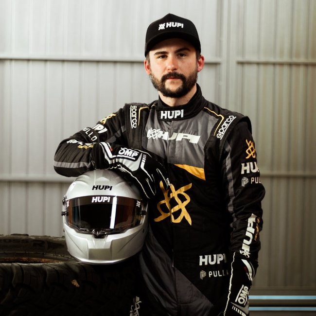 Capacete HUPI Automobilismo Evo Composite Top Air Prata Selo FIA