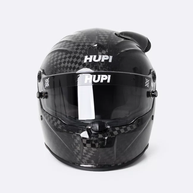 Capacete HUPI Automobilismo Evo Mid Air Carbono 12k Selo FIA