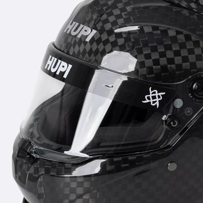 Capacete HUPI Automobilismo Evo Mid Air Carbono 12k Selo FIA