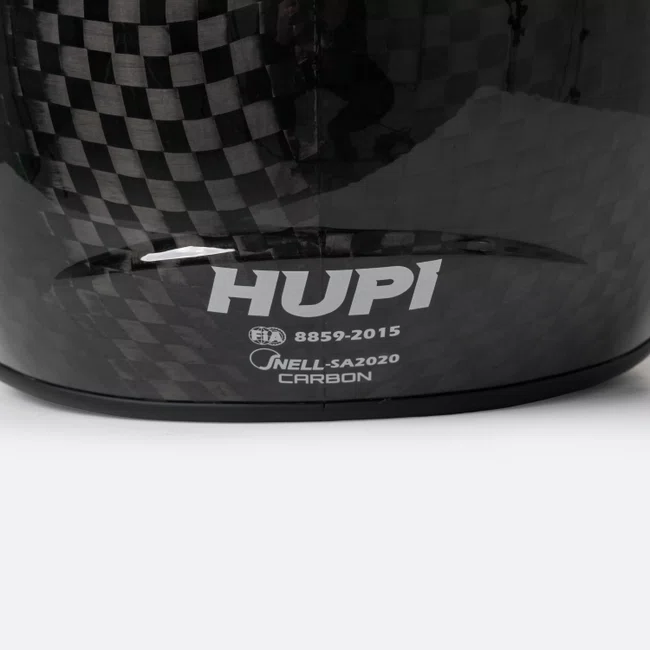 Capacete HUPI Automobilismo Evo Mid Air Carbono 12k Selo FIA