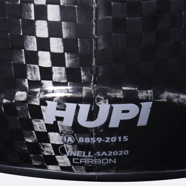 Capacete HUPI Automobilismo Evo Top Air Carbono 12K Selo FIA