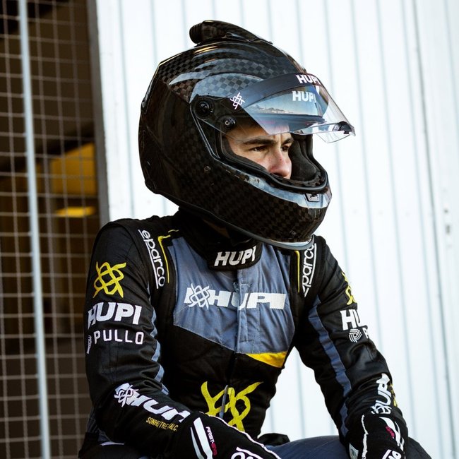 Capacete HUPI Automobilismo Evo Top Air Carbono 12K Selo FIA