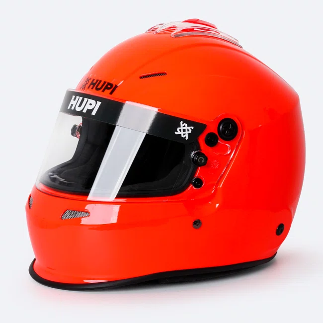 Capacete HUPI Automobilismo IXP Laranja