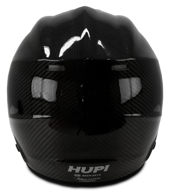Capacete HUPI Automobilismo Mit Pro Carbono Preto Selo FIA
