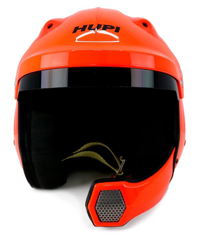 Capacete HUPI Automobilismo MIT Pro Composite Laranja Selo FIA