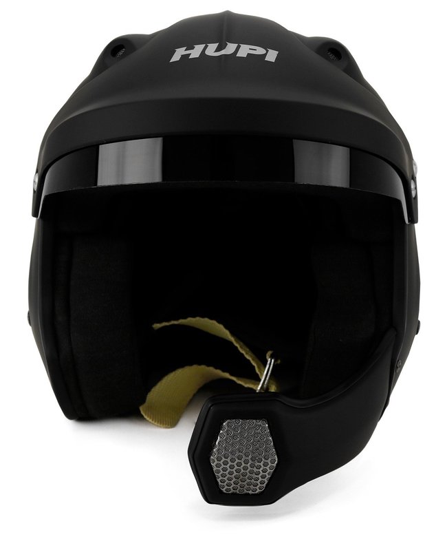 Capacete HUPI Automobilismo MIT Pro Composite Preto Fosco Selo FIA