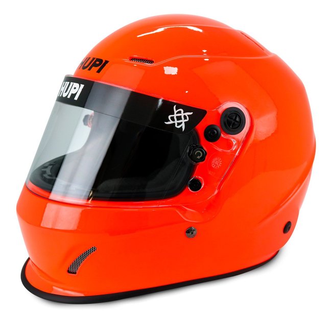 Capacete HUPI Automobilismo Sprint Pro Composite Laranja