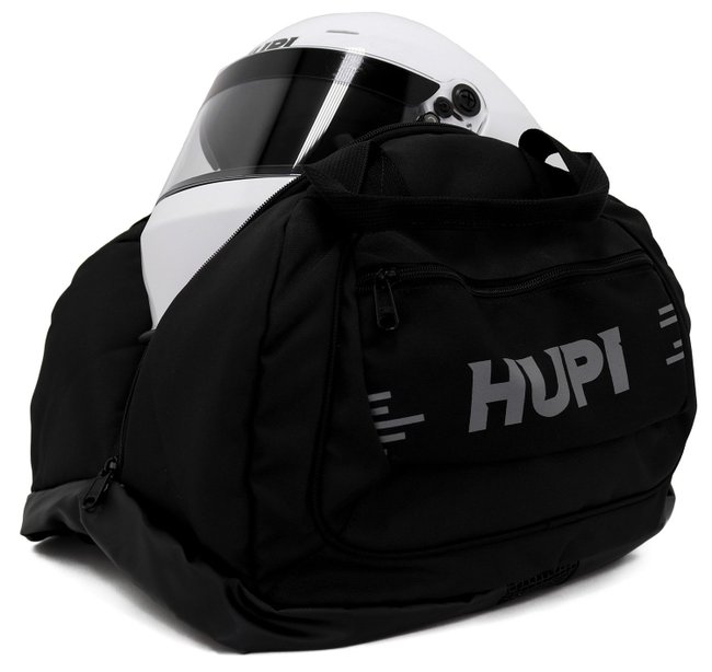 Capacete HUPI Automobilismo Sprint Pro Composite Preto Brilhante