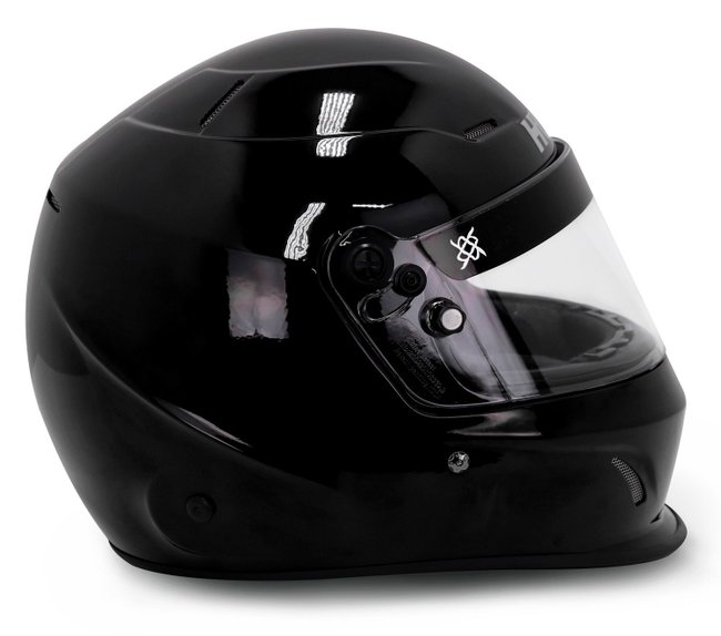 Capacete HUPI Automobilismo Sprint Pro Composite Preto Brilhante
