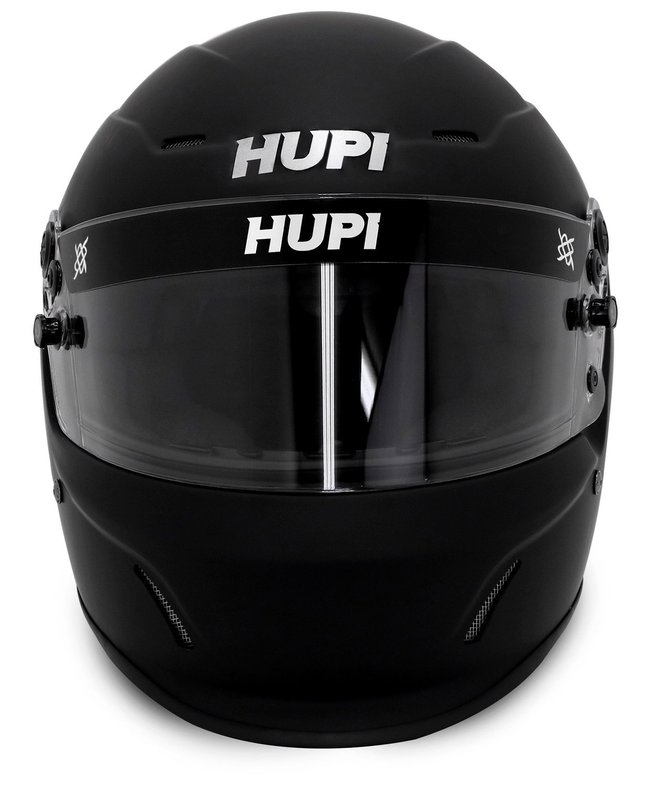 Capacete HUPI Automobilismo Sprint Pro Composite Preto Fosco