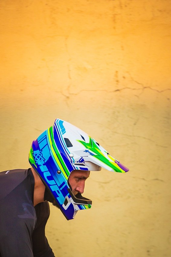 Capacete Hupi Dh-3 Branco e Azul