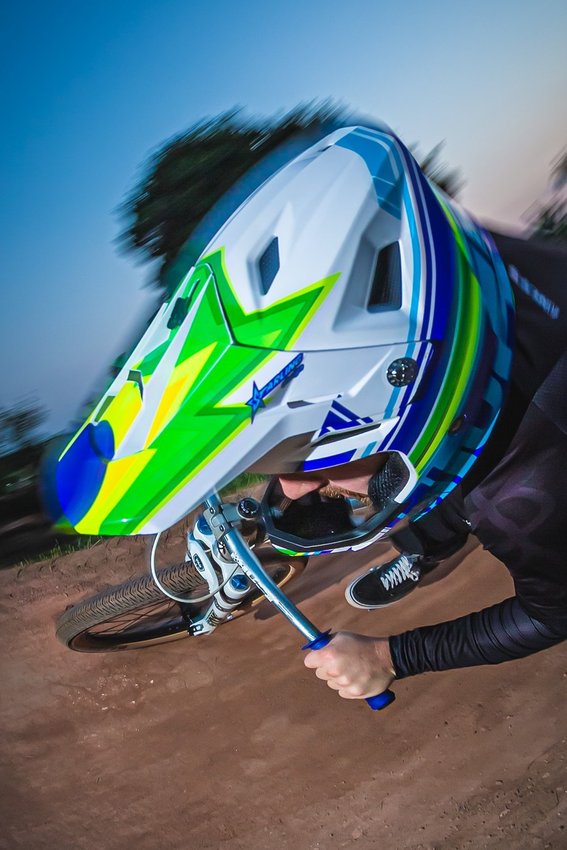 Capacete Hupi Dh-3 Branco e Azul