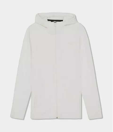 Fleece Feminino The North Face Glacier Full Zip com Capuz Off White