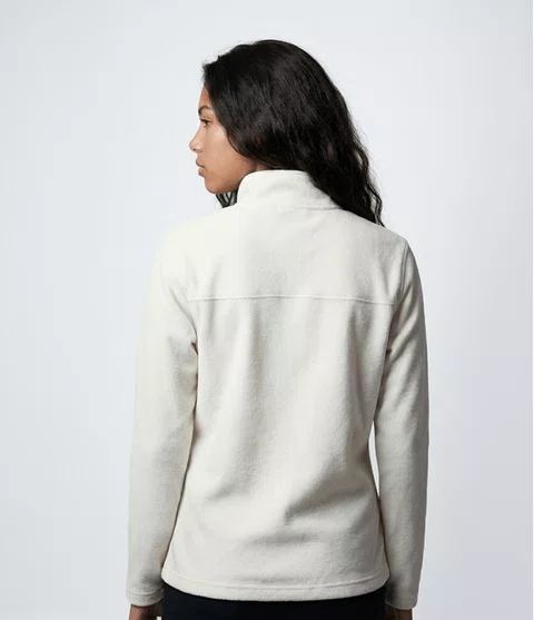 Fleece Feminino The North Face Glacier Full Zip Off White