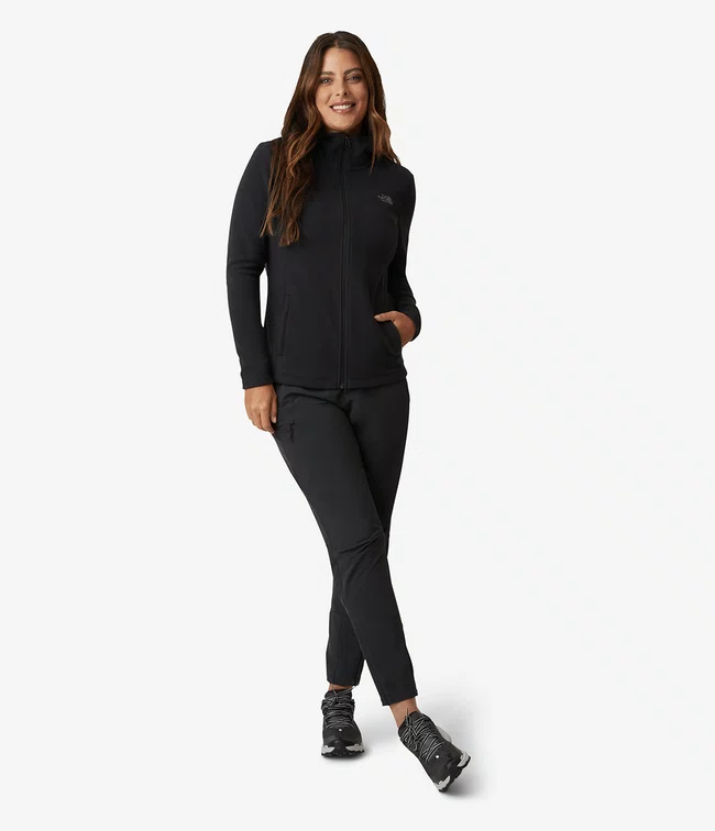 Casaco Feminino The North Face Glacier Full Zip com Capuz Preto