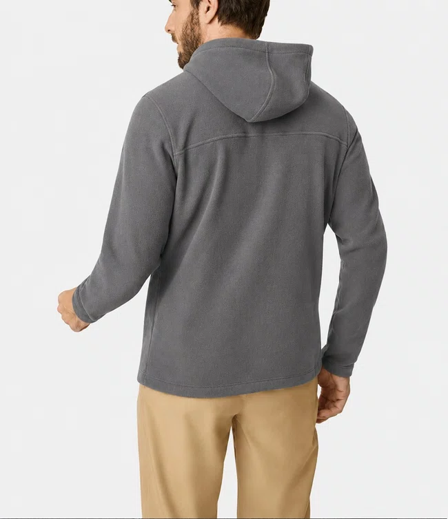 Fleece Masculino The North Face Glacier Full Zip com Capuz Cinza