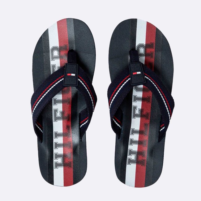 Chinelo Tommy Hilfiger Masculino Bondi Azul Marinho e Preto
