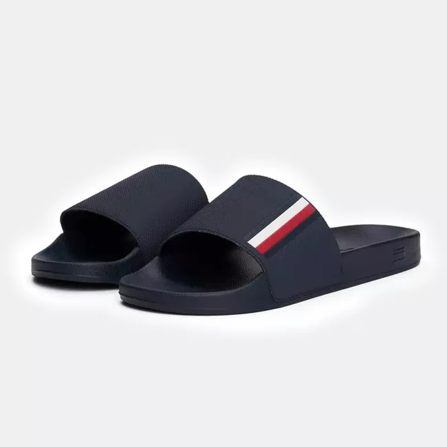 Chinelo Tommy Hilfiger Corporate Masculino Azul Marinho