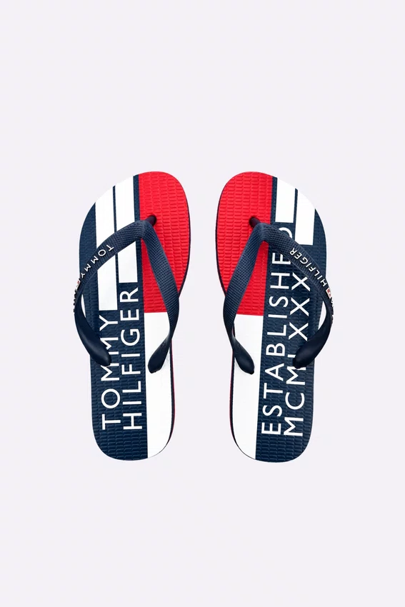 Chinelo Tommy Hilfiger Flag Azul Marinho