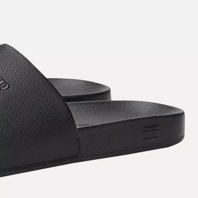 Chinelo Tommy Hilfiger Print Tumble Pool Slide Masculino Preto