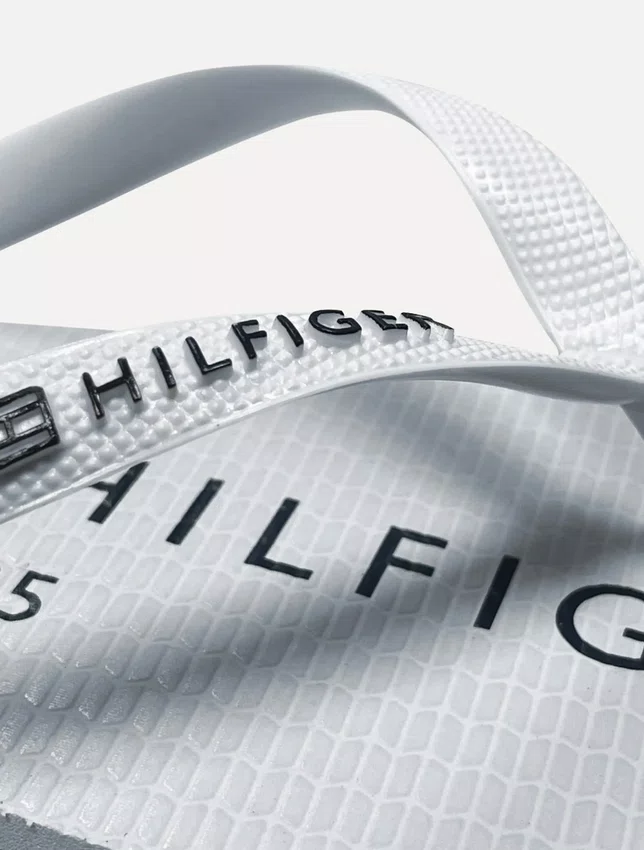 Chinelo Tommy Hilfiger Rubber Masculino Azul/Branco