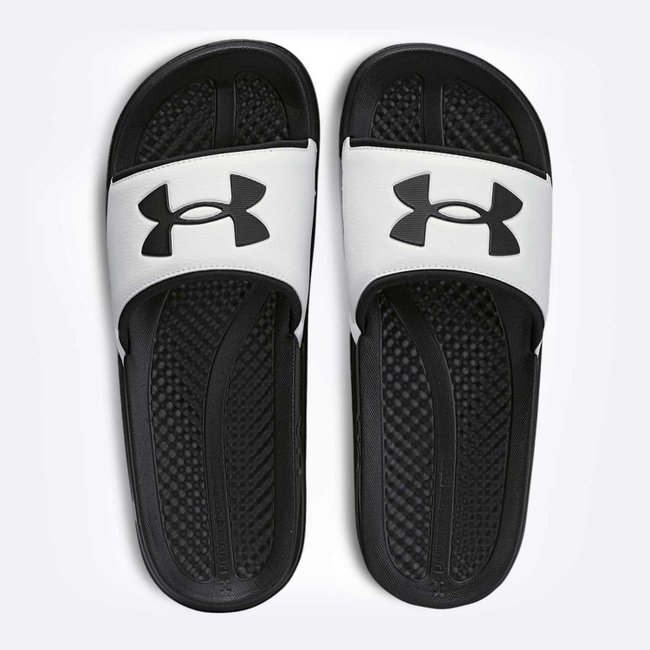 Chinelo Under Armour Daily Unissex Branco e Preto