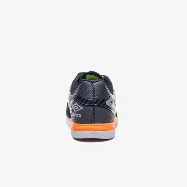 Chuteira Futsal Umbro Pro 5 Bump Club Preto/Laranja