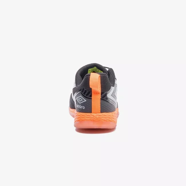 Chuteira Futsal Umbro Pro 5 Bump Preto/Laranja