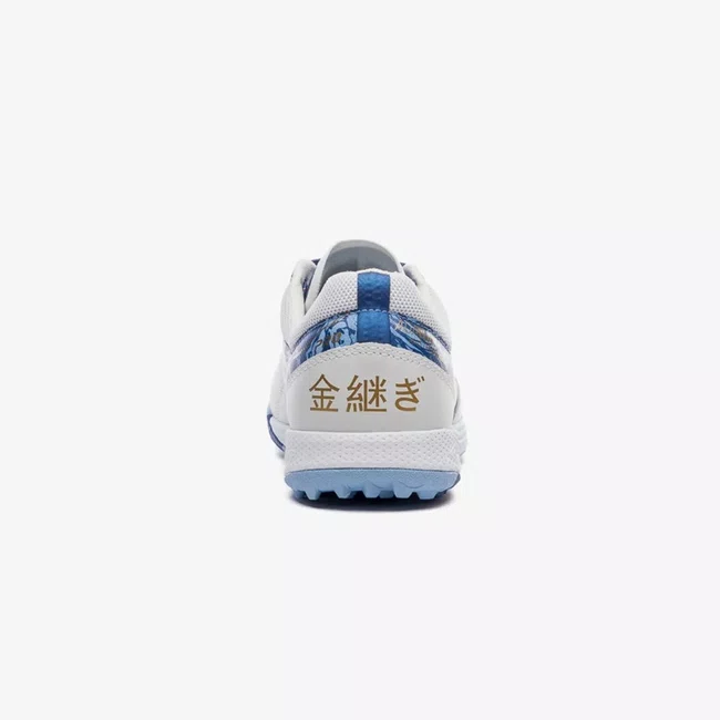 Chuteira Society Umbro Adamant Master Class Pro Bump Kintsugi Branco e Azul