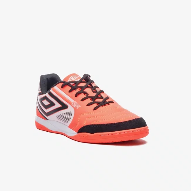 Chuteira Futsal Umbro Pro 5 Bump Club Coral/Preto
