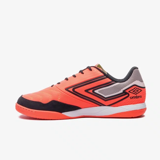Chuteira Futsal Umbro Pro 5 Bump Club Coral/Preto