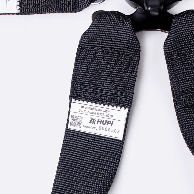 Cinto de 6 Pontos HUPI Racing HOM Preto