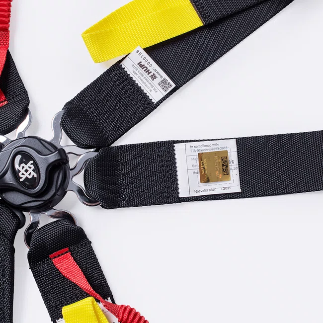 Cinto de 6 Pontos HUPI Racing SPRINT Preto