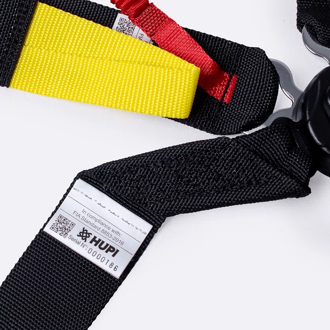 Cinto de 6 Pontos HUPI Racing SPRINT Preto