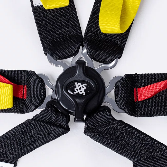 Cinto de 6 Pontos HUPI Racing SPRINT Preto