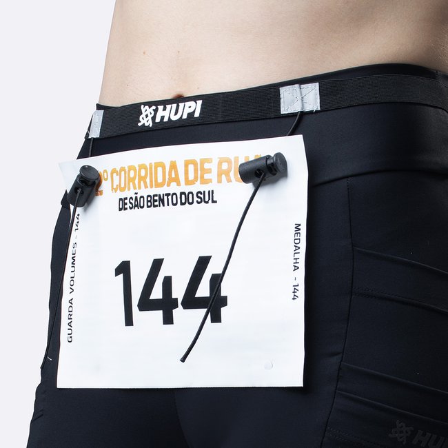 Cinto Porta Número HUPI Running All Black