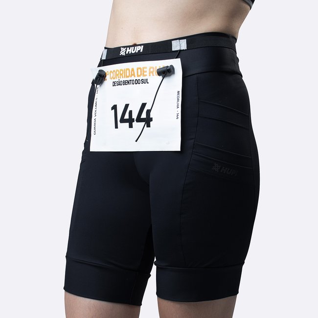Cinto Porta Número HUPI Running All Black