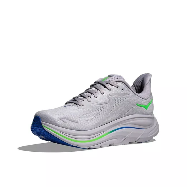 Tênis HOKA Clifton 10 Masculino Cinza e Verde