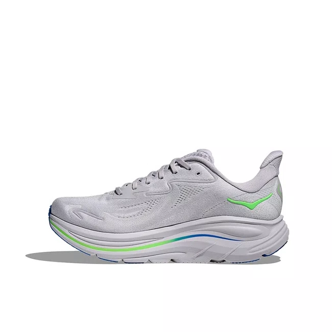 Tênis HOKA Clifton 10 Masculino Cinza e Verde