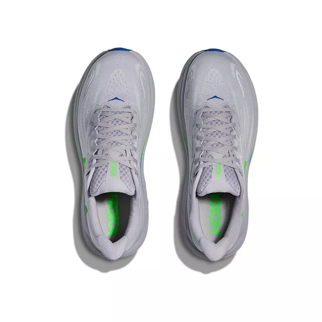 Tênis HOKA Clifton 10 Masculino Cinza e Verde