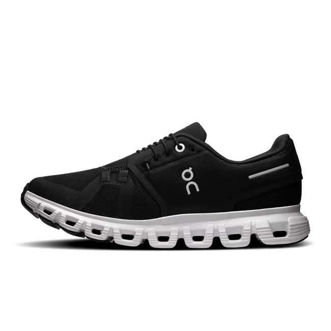 Tênis On Cloud 6 Masculino Preto e Branco
