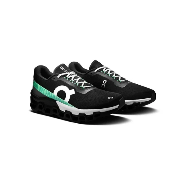 Tênis On Running Cloudmonster 2 Masculino Preto e Verde